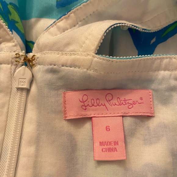 Lilly Pulitzer Shorely Blue Sandrine Dress size 6 - Picture 5 of 8